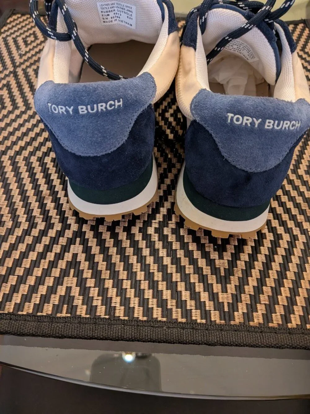 Tory Burch Retro Annie Training Sneakers Shoes NEW SZ 5.5